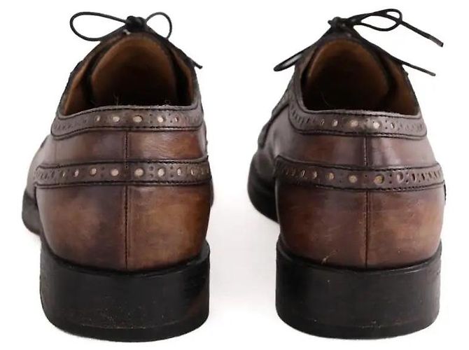 Chaussures à lacets Berluti en cuir marron - vue 2