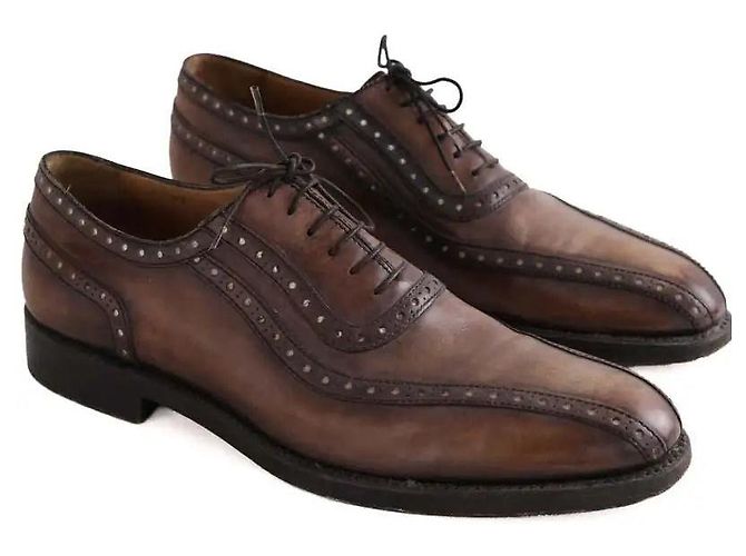 Chaussures à lacets Berluti en cuir marron - vue 3