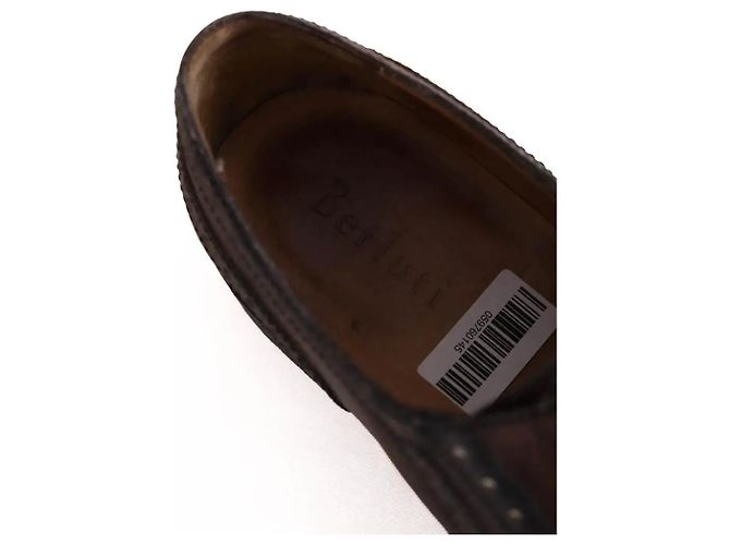 Chaussures à lacets Berluti en cuir marron - vue 4