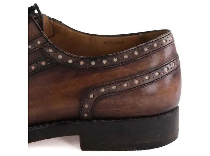 Chaussures à lacets Berluti en cuir marron - vue 5