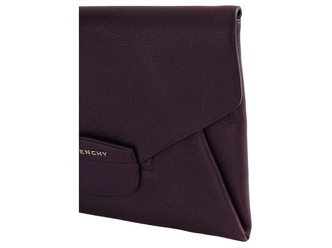 Clutch Givenchy em couro roxa - vista 3