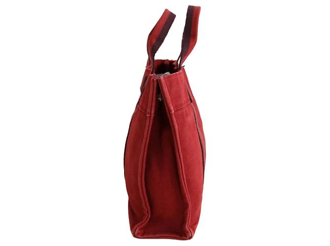Hermès Handtasche Bordeaux Baumwolle - Ansicht 3