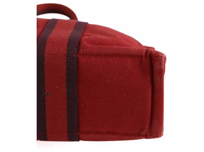 Hermès Handtasche Bordeaux Baumwolle - Ansicht 5