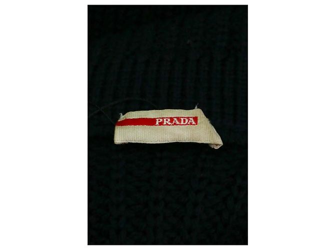 Prada Jacke aus Wolle marineblau - Ansicht 5