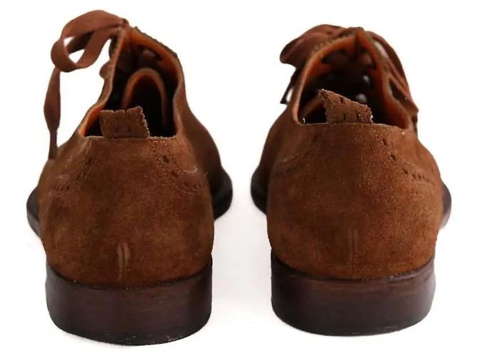 Scarpe stringate Etro in camoscio marrone - vista 2