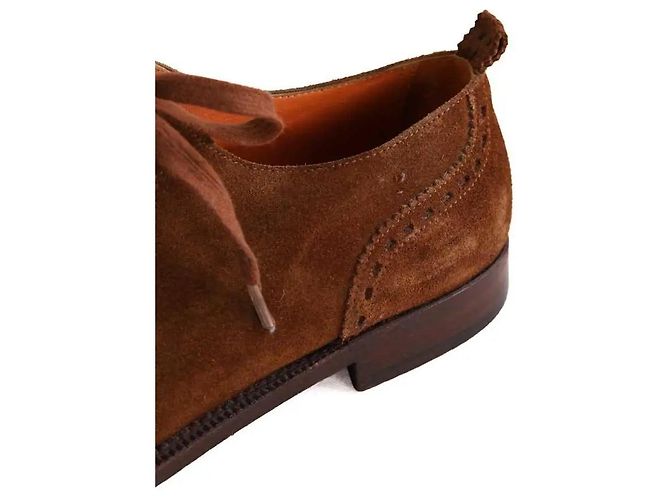 Scarpe stringate Etro in camoscio marrone - vista 5