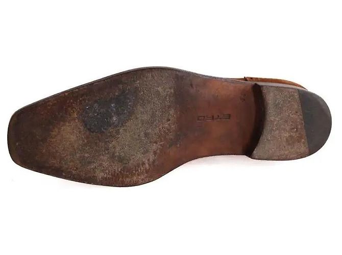 Scarpe stringate Etro in camoscio marrone - vista 6