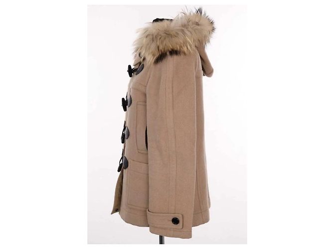Cappotto Burberry in lana camel - vista 3