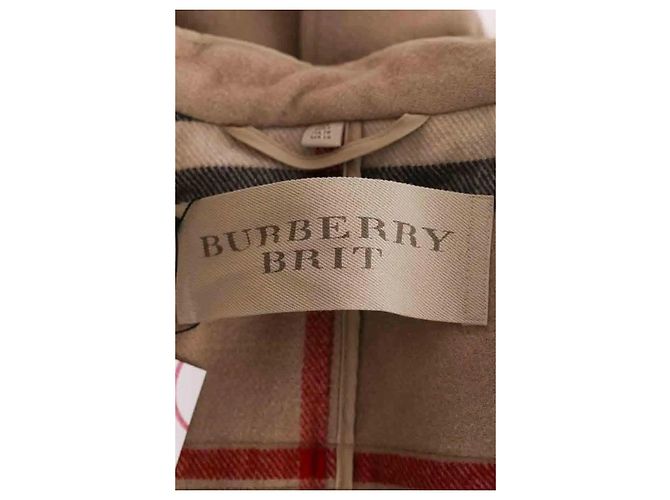 Cappotto Burberry in lana camel - vista 5