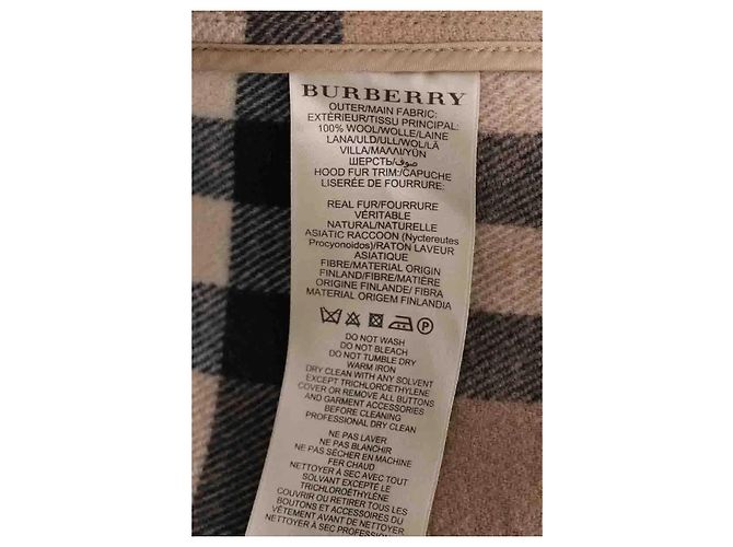 Cappotto Burberry in lana camel - vista 6