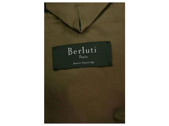 Berluti Navy Blue Wool Jacket - view 5