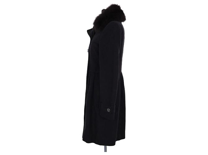 Abrigo de lana negro Burberry - vista 3