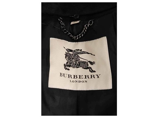 Abrigo de lana negro Burberry - vista 5