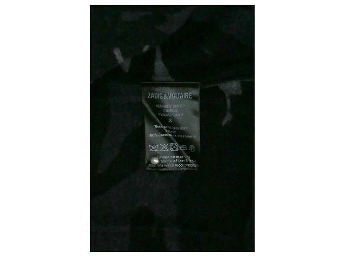 Zadig & Voltaire Schwarzer Kaschmirpullover Herren S - Ansicht 6