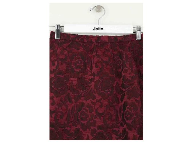 Dolce & Gabbana bordeaux Rock aus Baumwolle - Ansicht 2