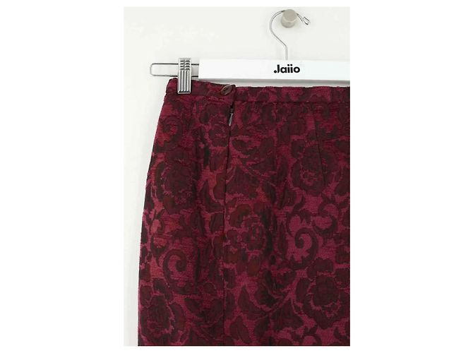 Dolce & Gabbana bordeaux Rock aus Baumwolle - Ansicht 4
