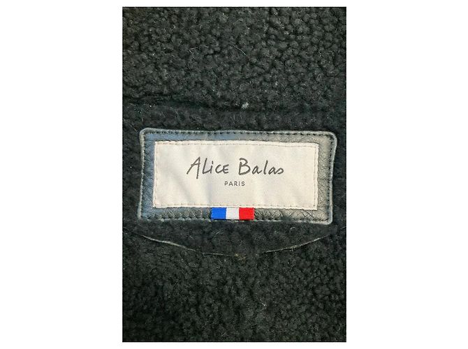 Autre Marque Giacca Alice Balas in pelle nera - vista 5