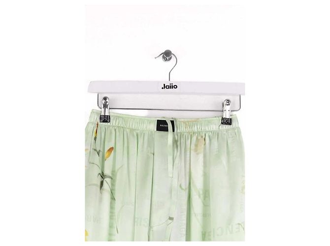 Pantalones Balenciaga de seda verde - vista 2