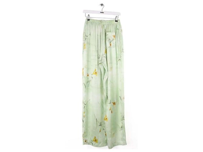 Pantalones Balenciaga de seda verde - vista 3