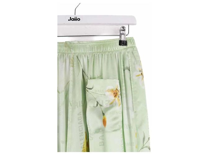 Pantalones Balenciaga de seda verde - vista 4
