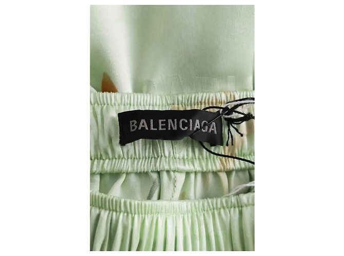 Pantalones Balenciaga de seda verde - vista 5