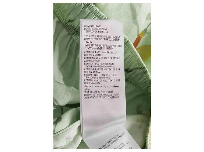 Pantalones Balenciaga de seda verde - vista 6