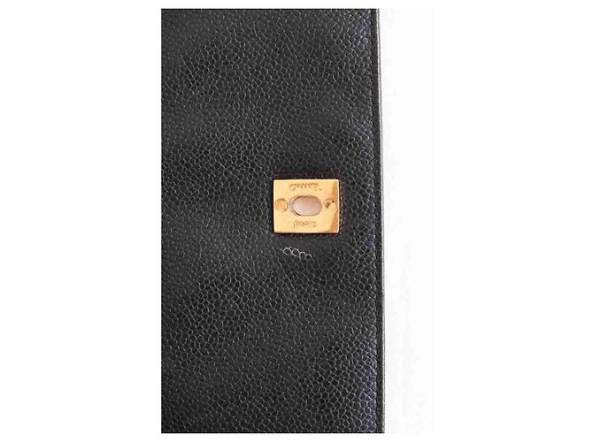 Mochila Chanel de cuero negro - vista 8