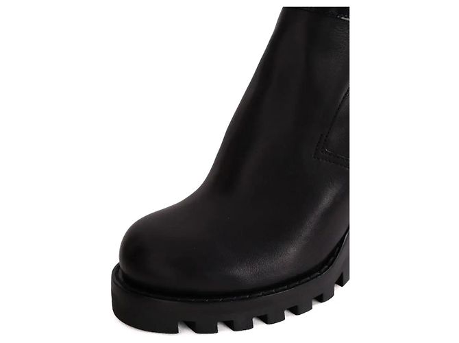 Stivali Louis Vuitton in pelle nera con fibbia - vista 5