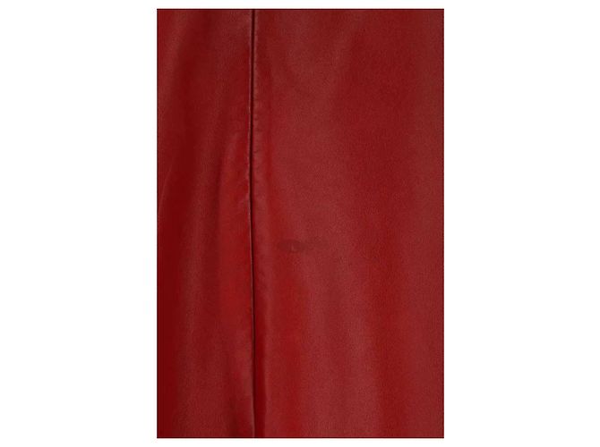 Vestido Balenciaga de cuero rojo - vista 4