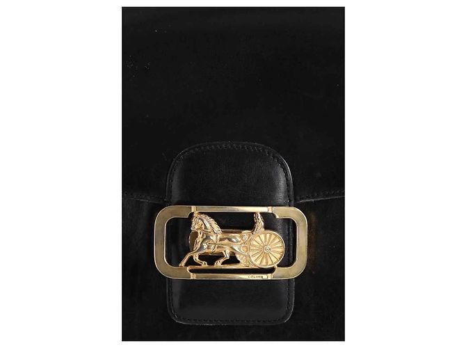 Céline Triomphe Vintage Schultertasche schwarz - Ansicht 2