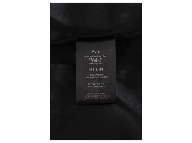 Maje Cappotto nero - vista 6