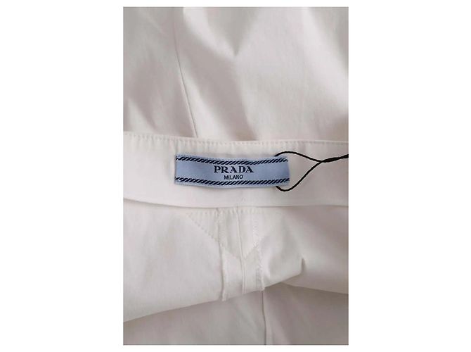 Pantalones Prada blancos de algodón - vista 4