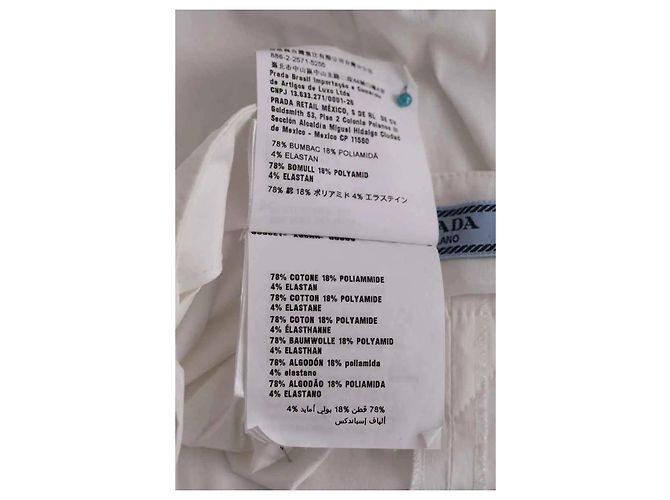 Pantalones Prada blancos de algodón - vista 5