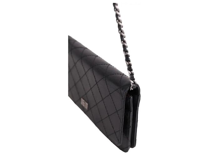 Chanel Borsa a tracolla Wallet On Chain 2.55 nera - vista 2