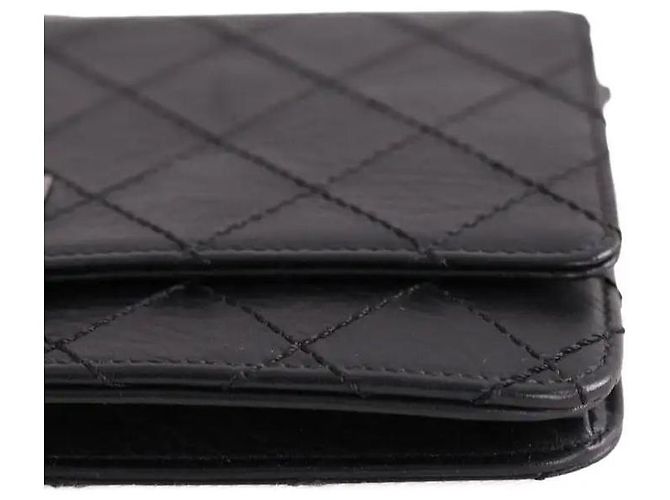 Chanel Borsa a tracolla Wallet On Chain 2.55 nera - vista 5