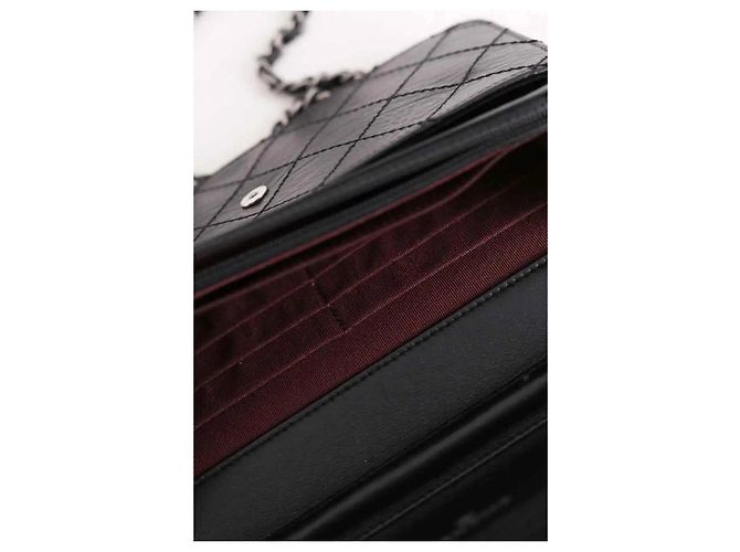 Chanel Borsa a tracolla Wallet On Chain 2.55 nera - vista 7