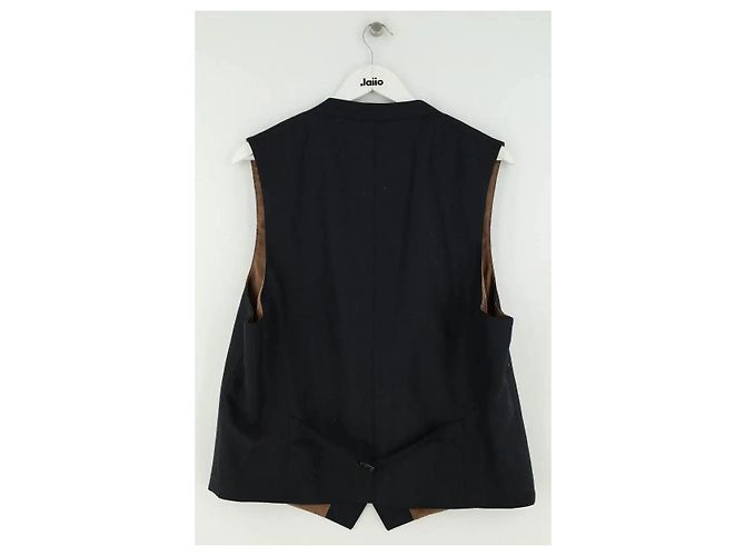 Berluti Blue Wool Vest - view 3