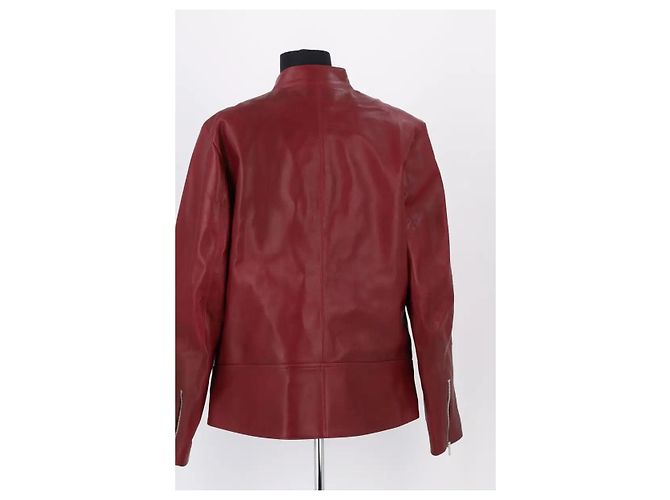 Autre Marque Alice Balas Leather Jacket Burgundy - view 4