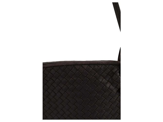 Borsa a tracolla Bottega Veneta in pelle marrone - vista 4