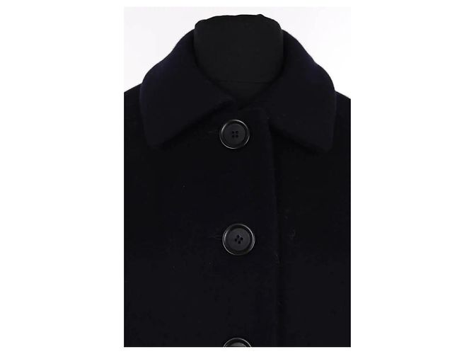 Maje navy blue wool coat - view 2