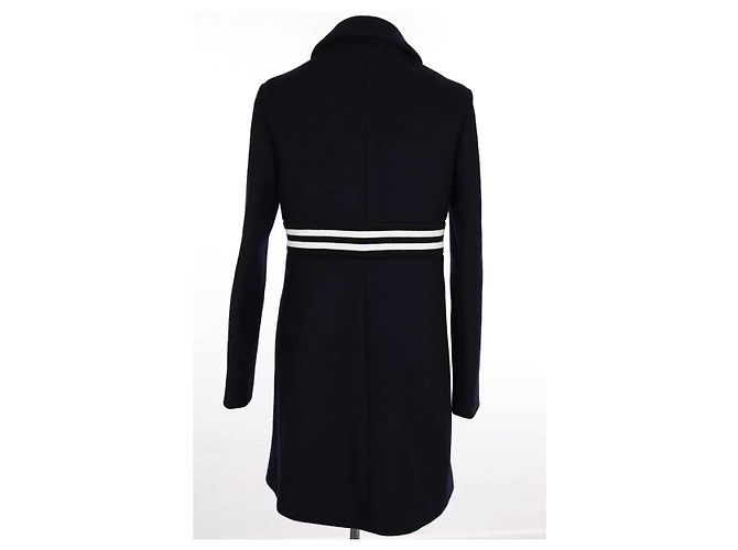 Maje navy blue wool coat - view 4