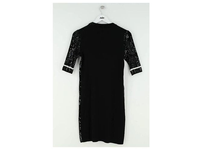 Abito Louis Vuitton nero con paillettes - vista 3