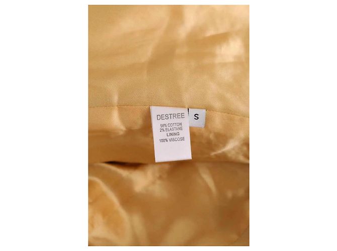Autre Marque Destree Jacke aus Baumwolle Gelb - Ansicht 6