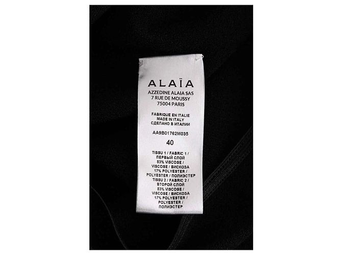 Alaïa Black Viscose Bodysuit - view 5