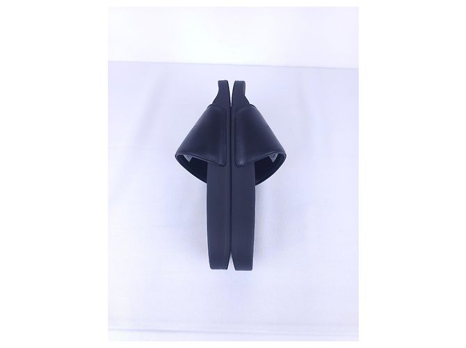 Infradito Balenciaga in pelle nera - vista 7
