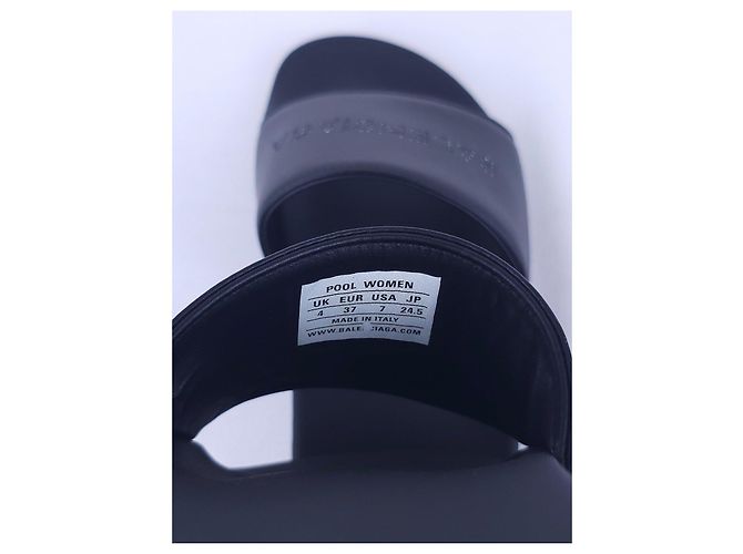 Infradito Balenciaga in pelle nera - vista 8