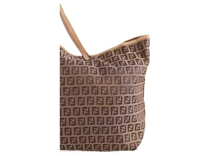 Fendi Borsa a tracolla Logo Shopper Tote marrone - vista 2