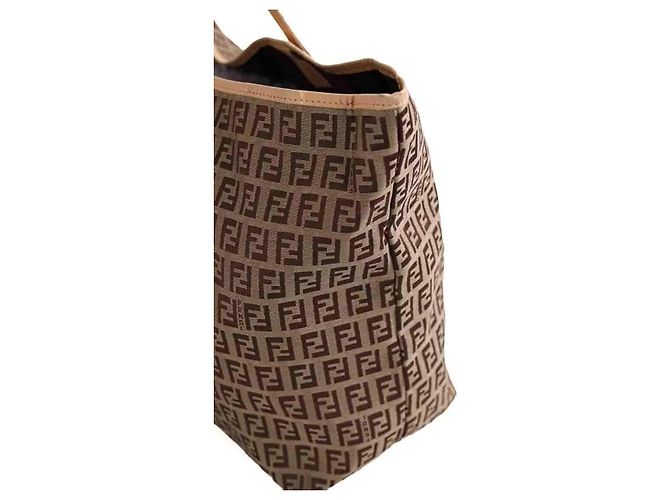 Fendi Borsa a tracolla Logo Shopper Tote marrone - vista 3