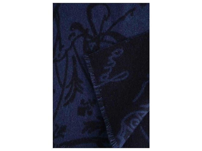 Lenço Berluti de lã azul - vista 3