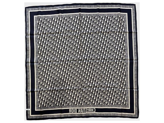 Oblique Foulard Dior Diortwin bordeaux blu - vista 2